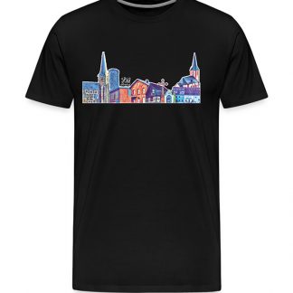 Männer-Premium-T-Shirt "Skyline Herdorf"