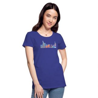 Frauen-Premium-T-Shirt "Skyline Herdorf"