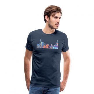 Männer-Premium-T-Shirt "Skyline Herdorf"