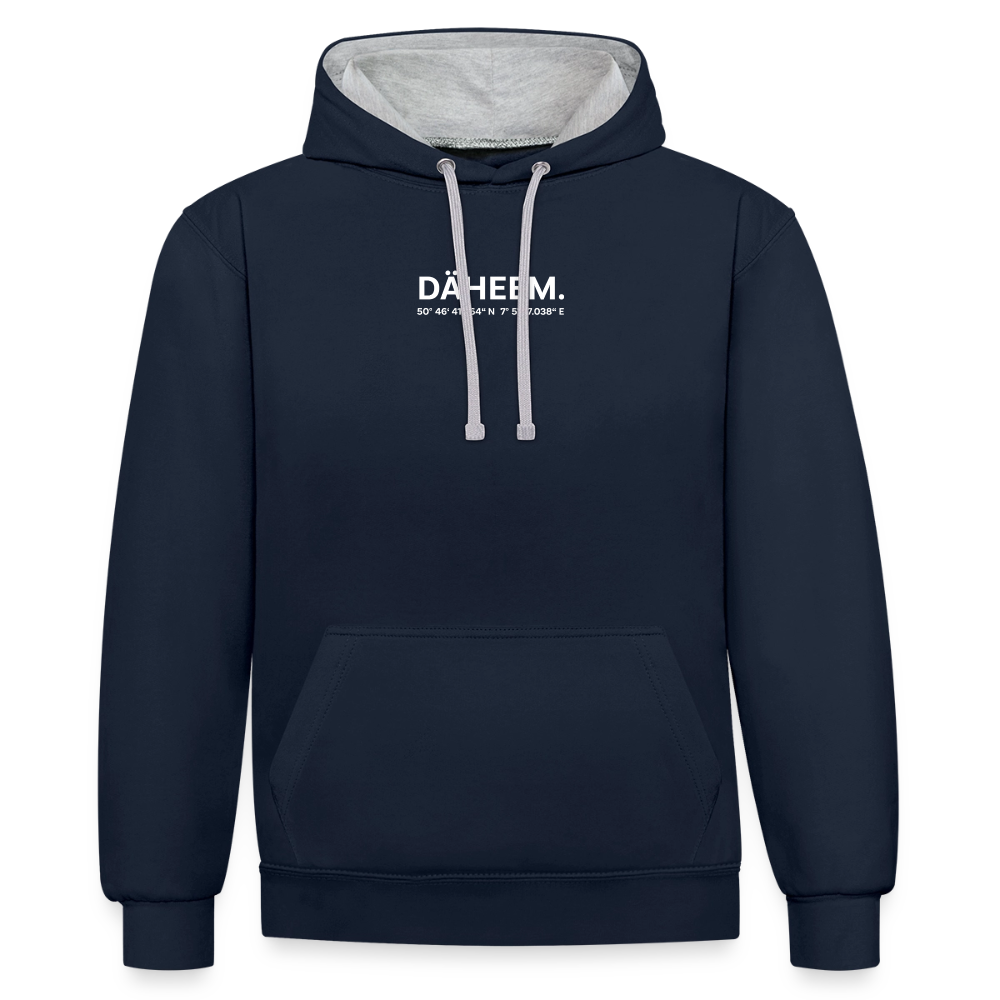 Kontrast-Hoodie "Däheem"