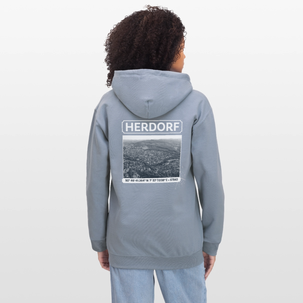 Gildan Unisex Softstyle® Midweight Hoodie "Koordinaten" – Bild 2