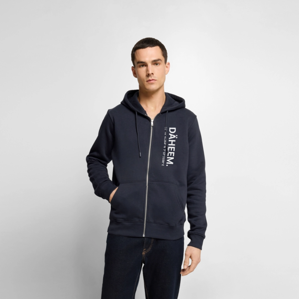 Männer Premium Kapuzenjacke "Däheem." – Bild 3