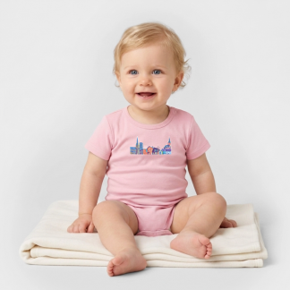 Stanley/Stella Baby Bio Kurzarm-Body "Skyline"