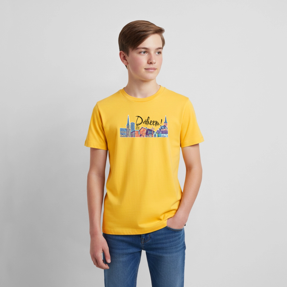Teenager Premium T-Shirt "Skyline + Däheem!" – Bild 2