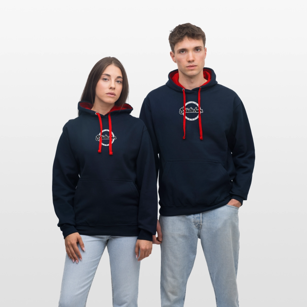 Kontrast-Hoodie "Städtchen" – Bild 2
