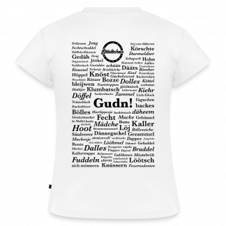 SLIM FIT Frauen Organic T-Shirt "Herdorfer Wörter"