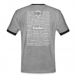 Männer Kontrast-T-Shirt "Herdorfer Wörter"