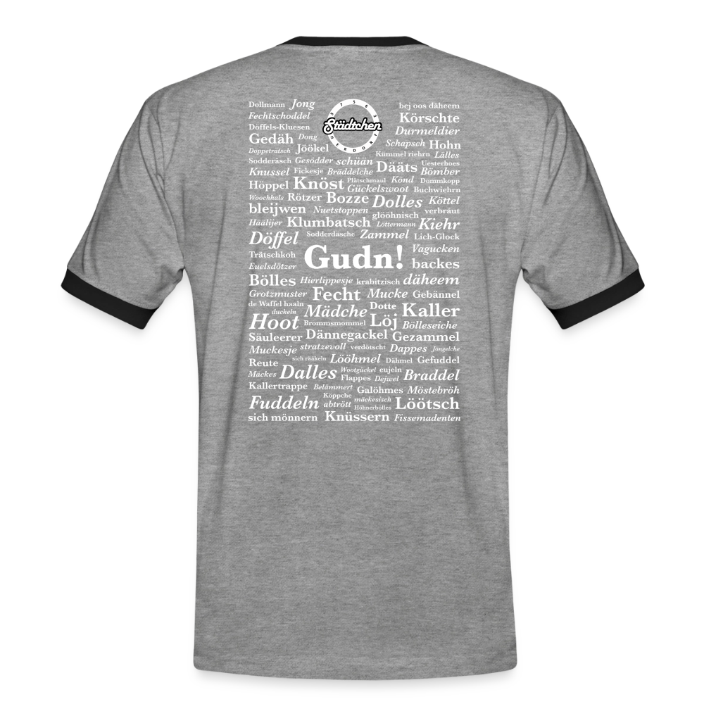 Männer Kontrast-T-Shirt "Herdorfer Wörter"