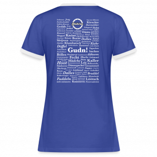 Frauen Kontrast-T-Shirt "Herdorfer Wörter"