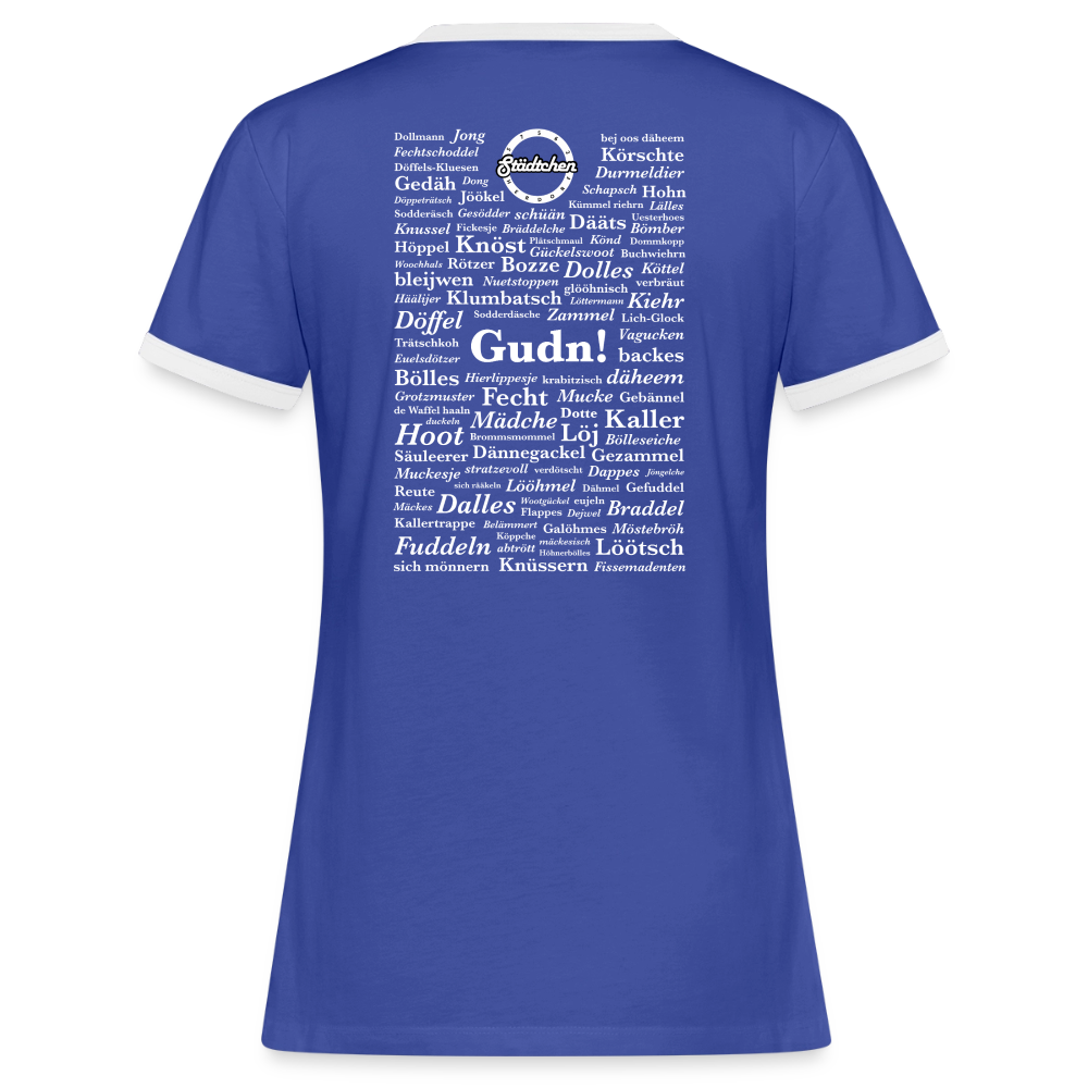 Frauen Kontrast-T-Shirt "Herdorfer Wörter"