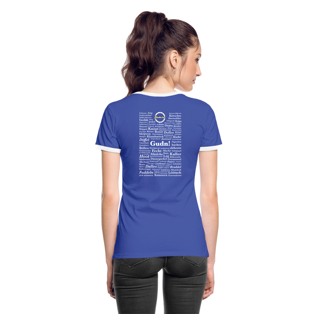 Frauen Kontrast-T-Shirt "Herdorfer Wörter" – Bild 2