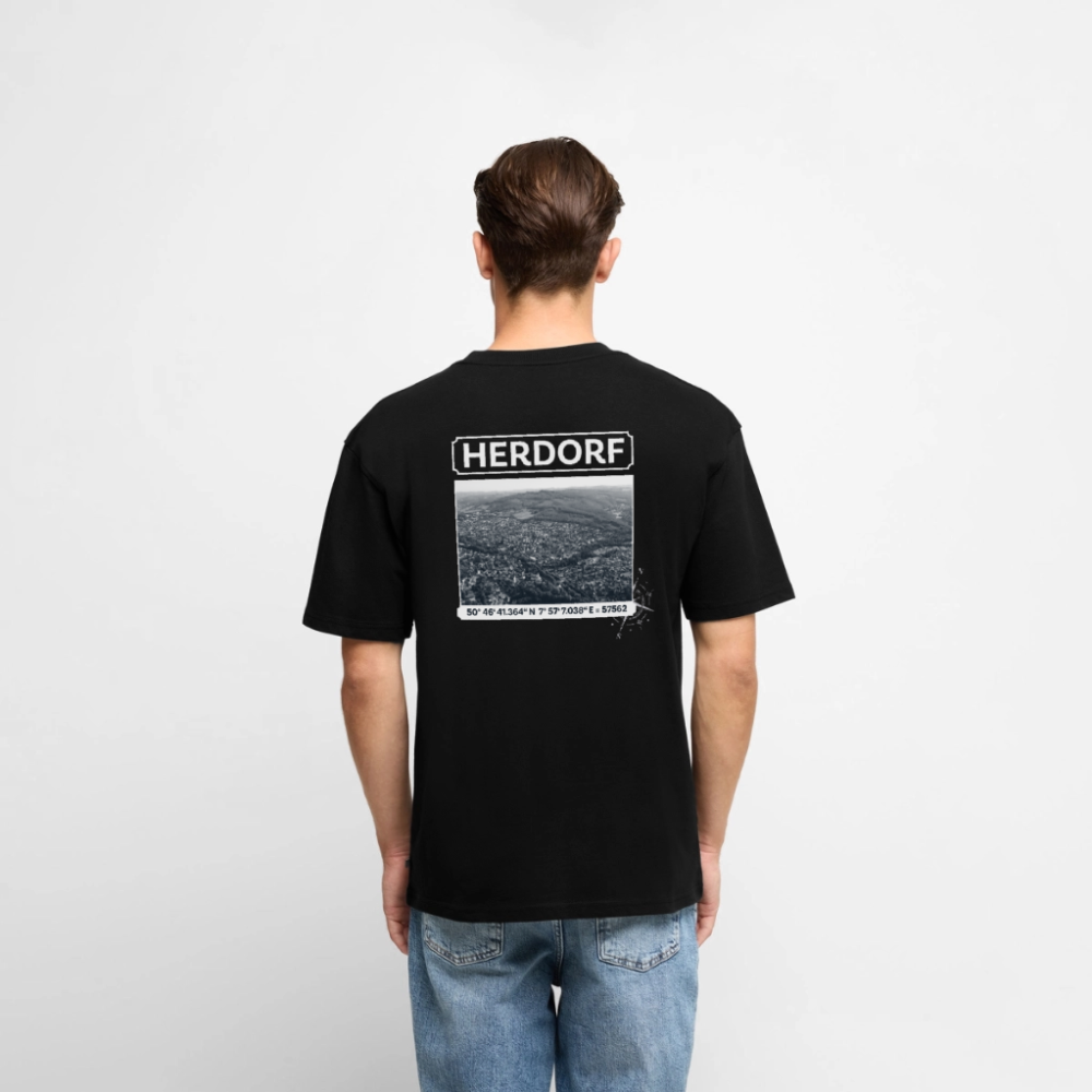 Unisex Premium Oversized Bio T-Shirt "Koordinaten" – Bild 3