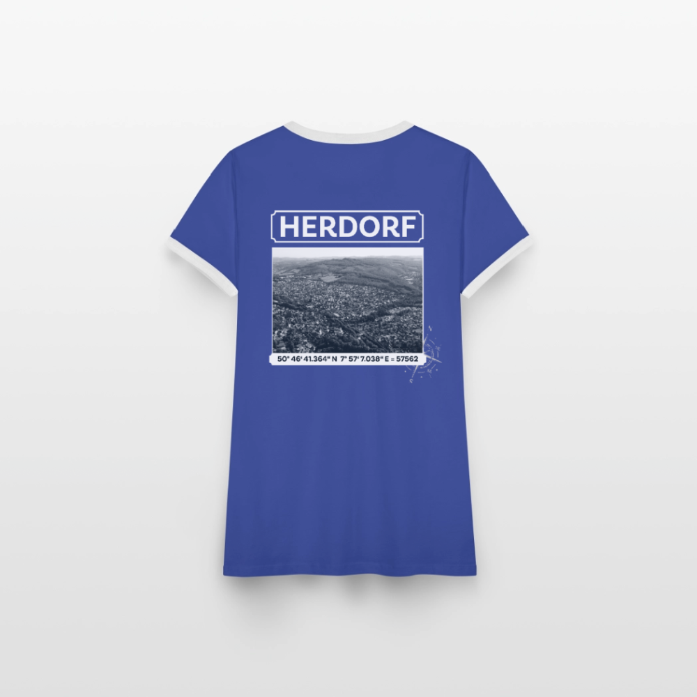 Frauen Kontrast-T-Shirt "Koordinaten" – Bild 3