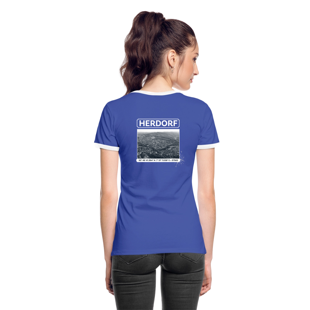 Frauen Kontrast-T-Shirt "Koordinaten" – Bild 4